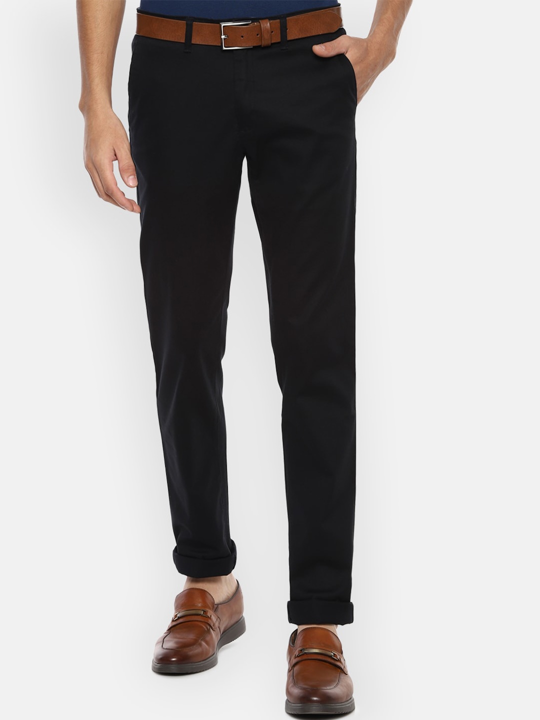 

Van Heusen Sport Men Black Slim Fit Trousers