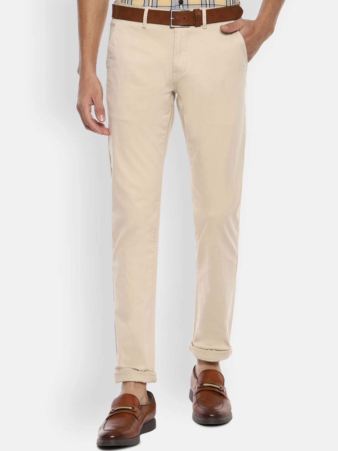 

Van Heusen Sport Men Beige Slim Fit Chinos Trousers