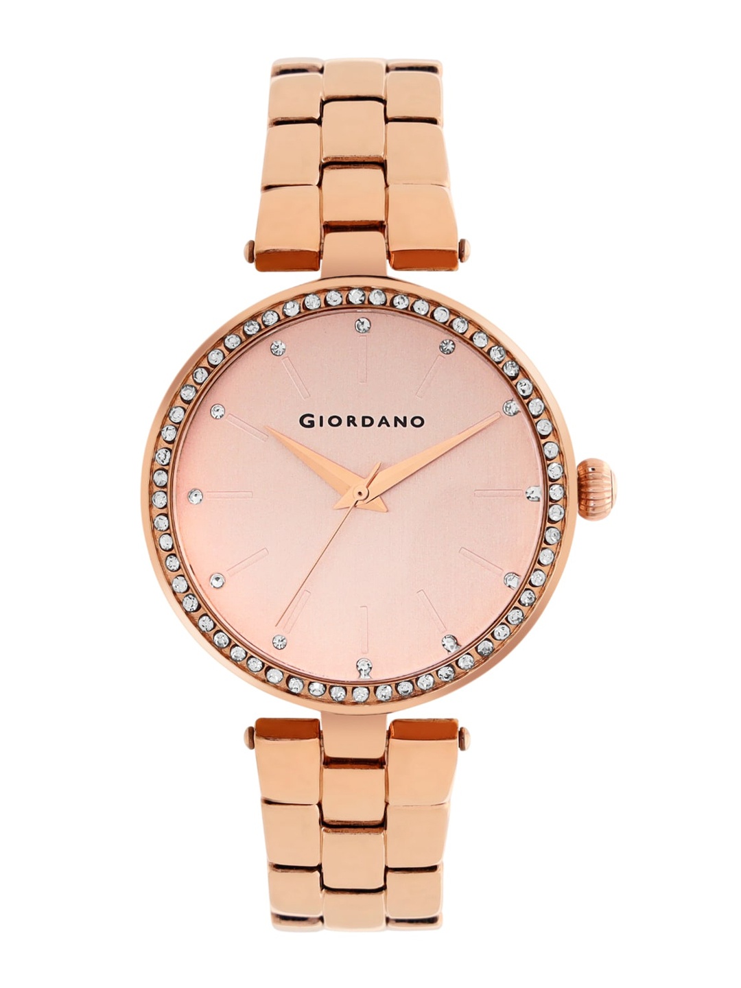 

GIORDANO Women Rose Gold-Toned Dial Bracelet Style Straps Analogue Watch - A2079-33