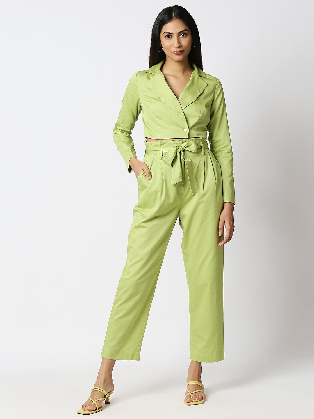 

20Dresses Women Green Solid Co-Ords