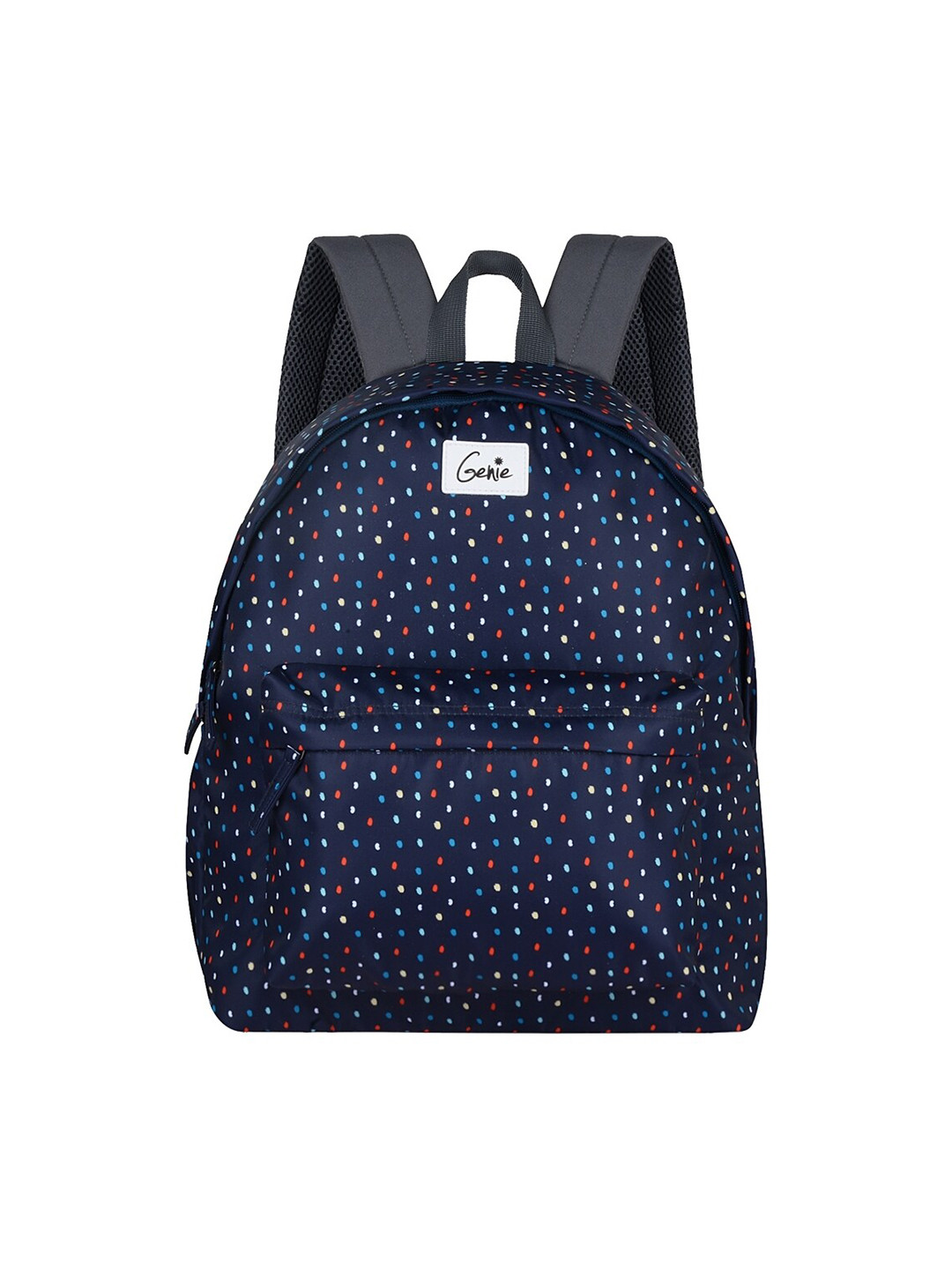 

Genie Unisex Graphic Printed Medium Casual Backpack -18L, Navy blue