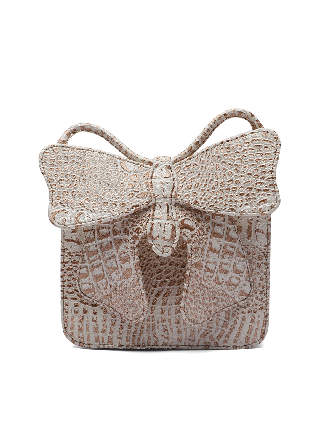 

Clotche Beige PU Structured Sling Bag