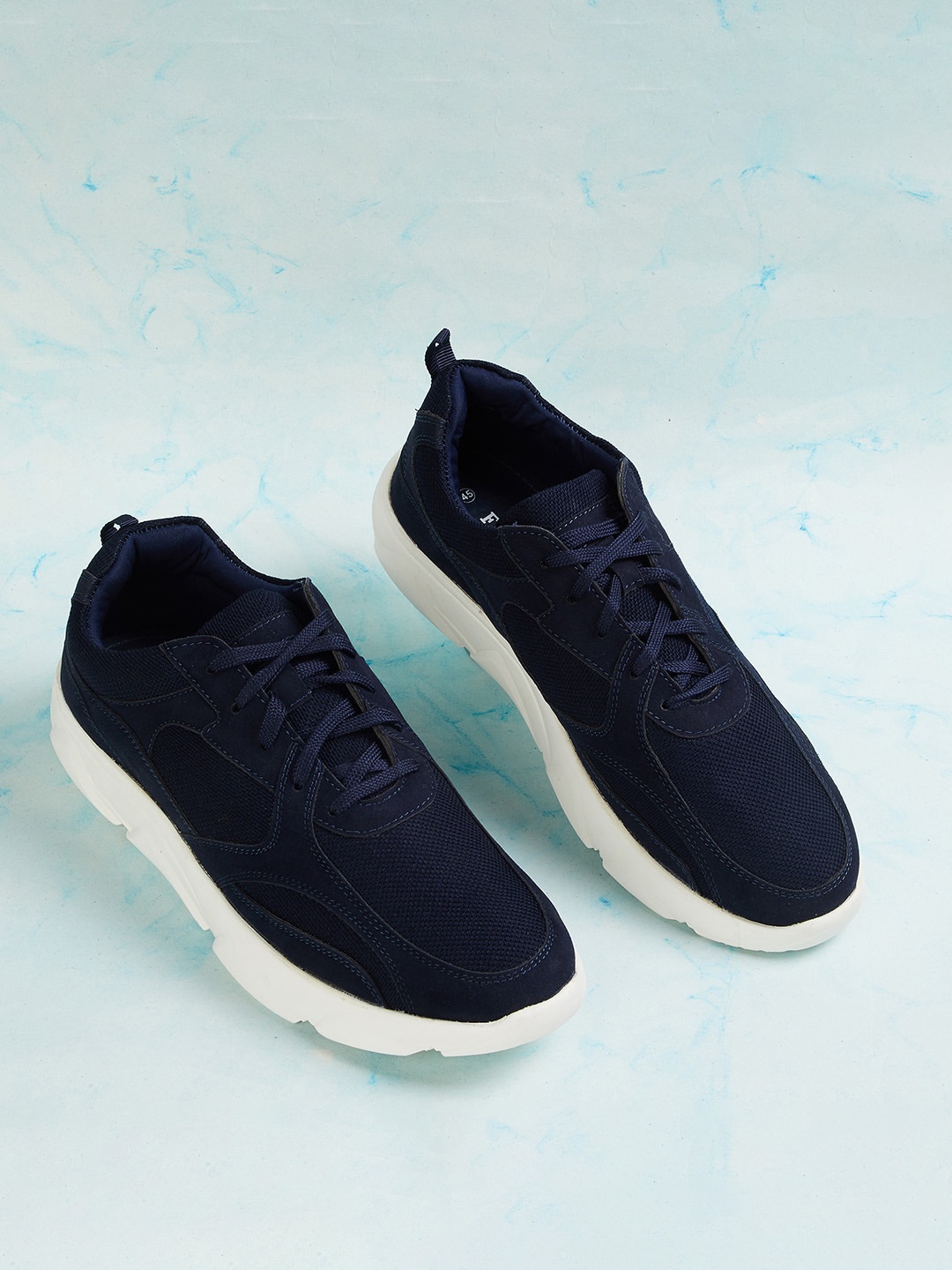 

Forca by Lifestyle Men Navy Blue Woven Design Sneakers