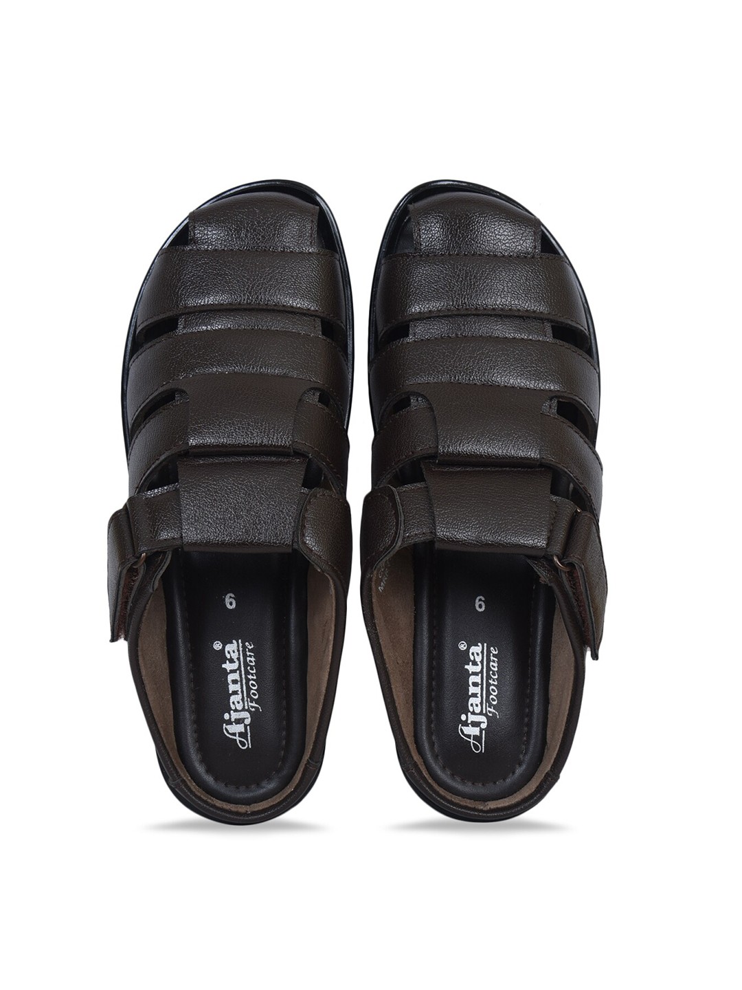 

Ajanta Men Black Fisherman Sandals