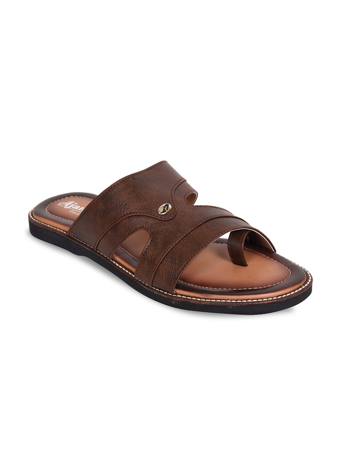 

Ajanta Men Brown Comfort Sandals