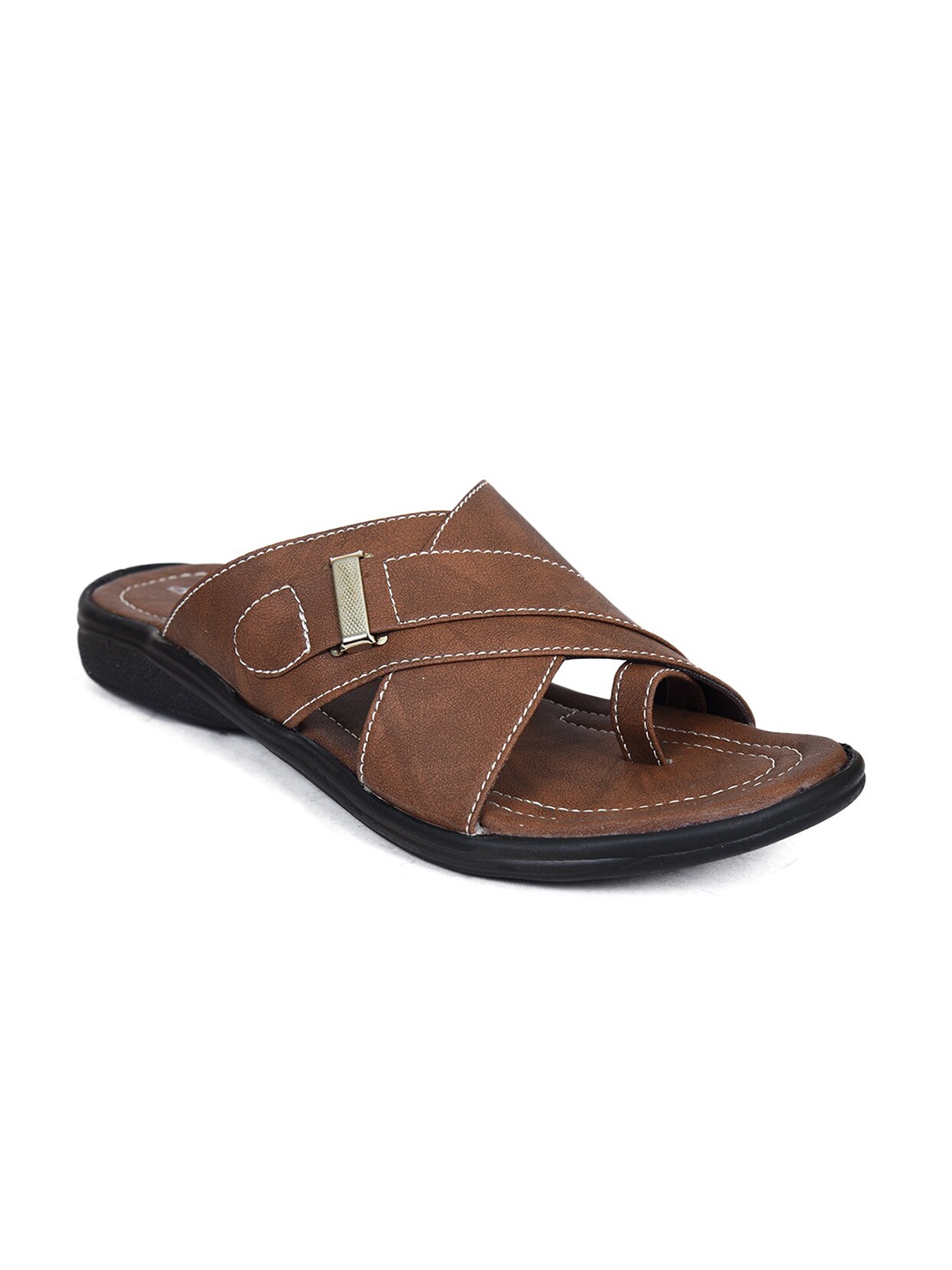 

Ajanta Men Brown Comfort Sandals