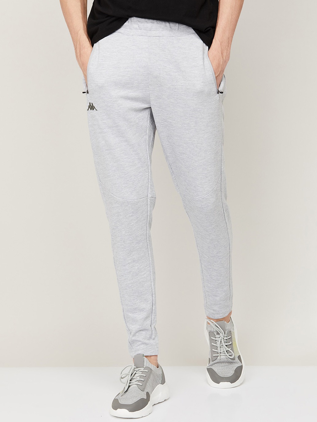 

Kappa Men Grey Solid Joggers