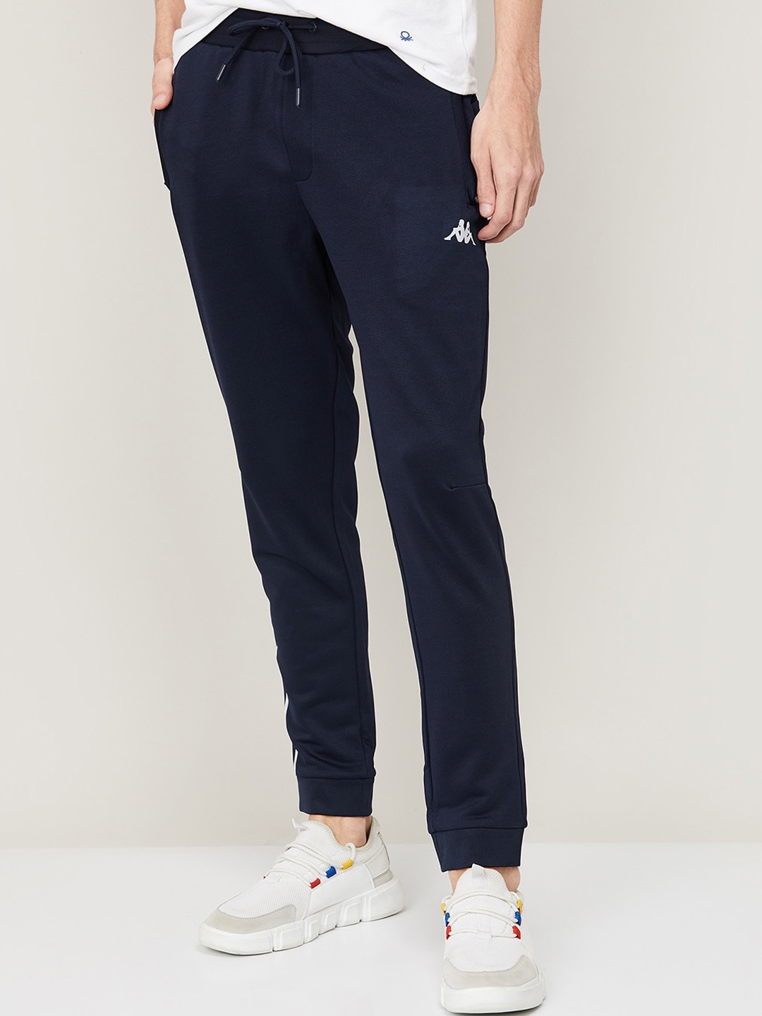

Kappa Men Navy Blue Solid Joggers