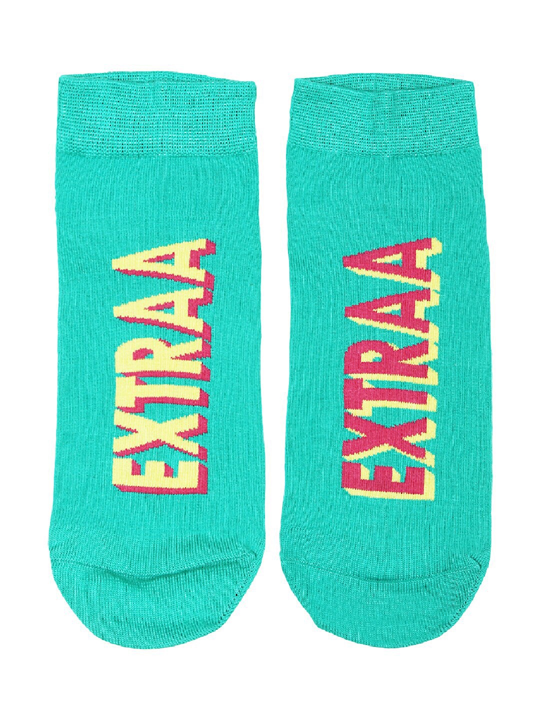 

Soxytoes Unisex Blue & Pink Patterned Pure Combed Cotton Ankle-Length Socks