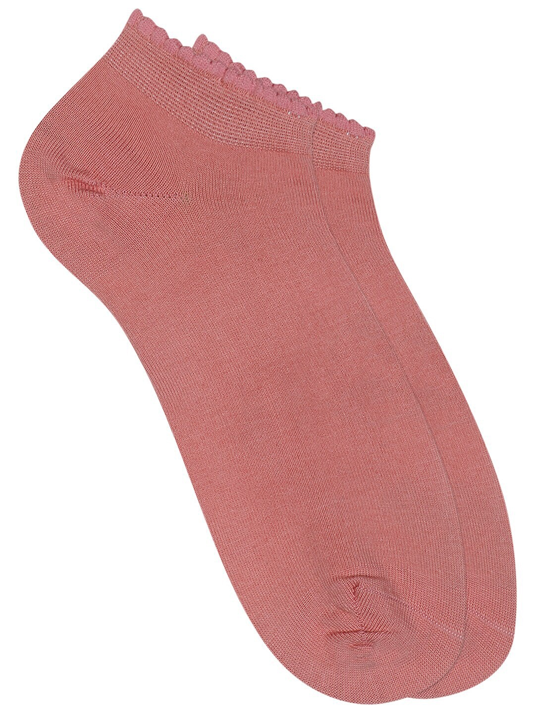 

Soxytoes Unisex Pink Solid Ankle-Length Socks