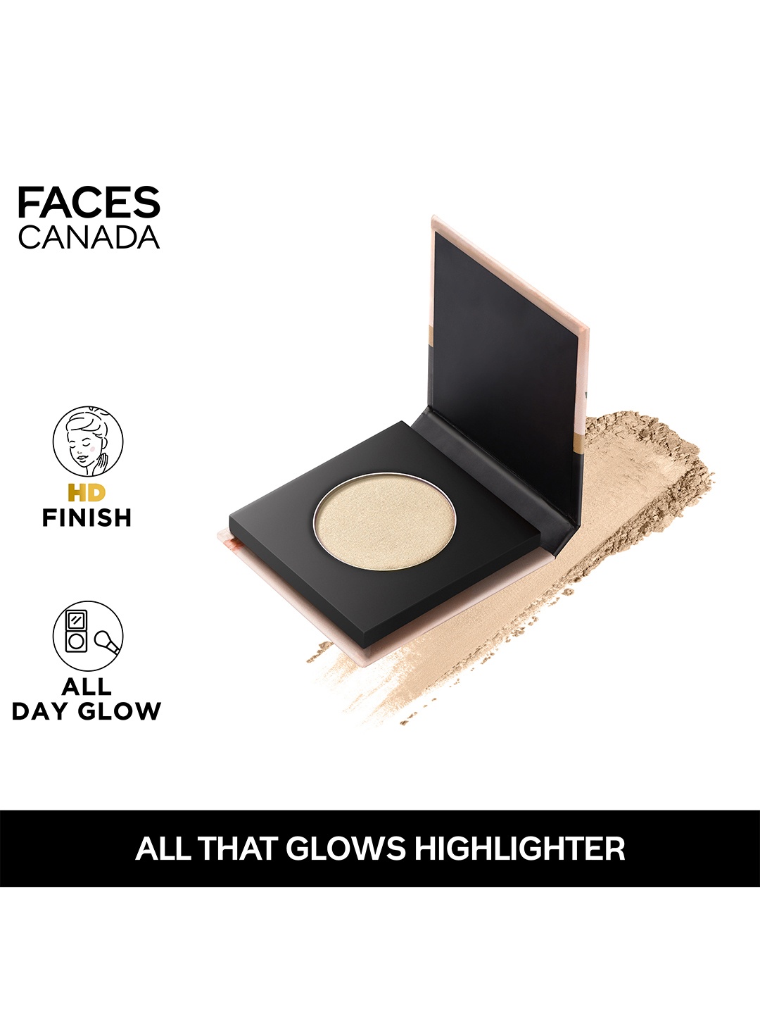 

FACES CANADA All That Glows Highlighter - Long Lasting - Lightweight - Hello Sunshine, Gold