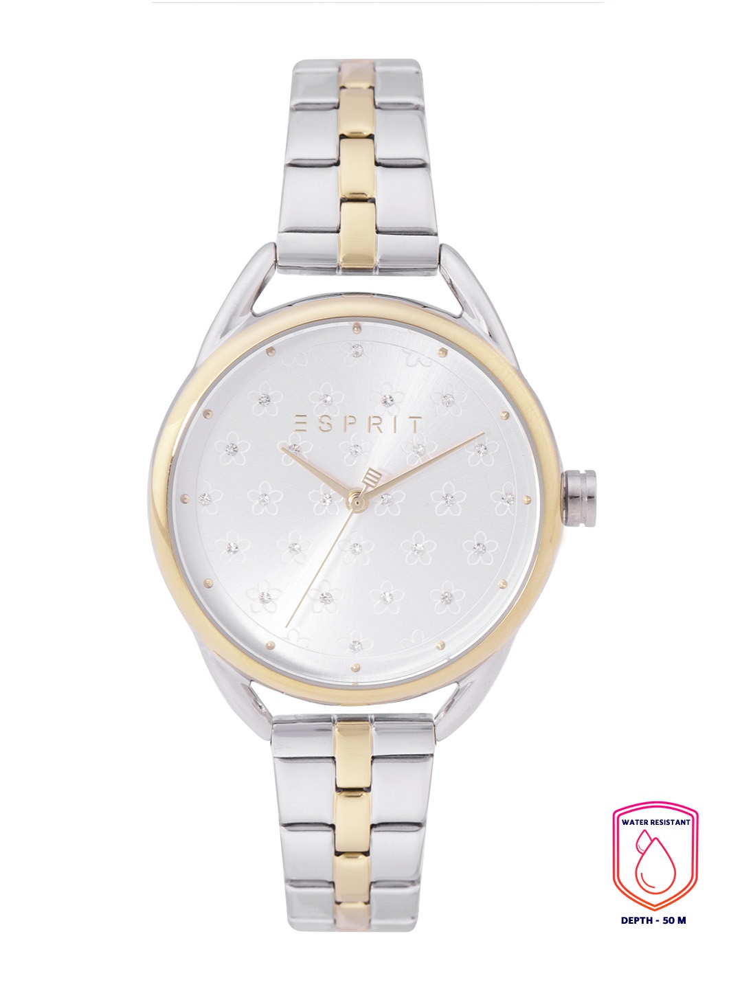 

ESPRIT Women Silver-Toned Embellished Dial & Bracelet Straps Analogue Watch ES1L177M0115