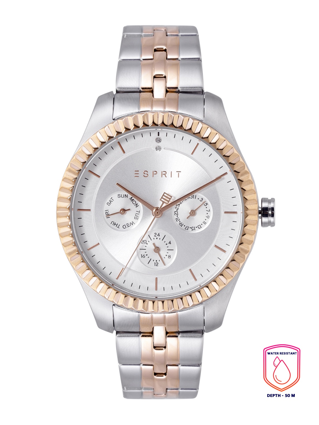 

ESPRIT Women Silver-Toned Analogue Chronograph Watch ES1L202M0115