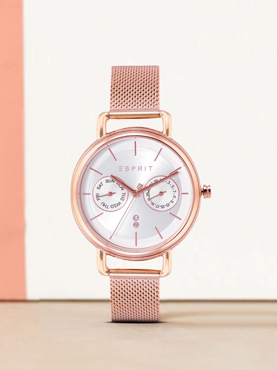 

ESPRIT Women Silver-Toned Analogue Chronograph Watch ES1L179M0095