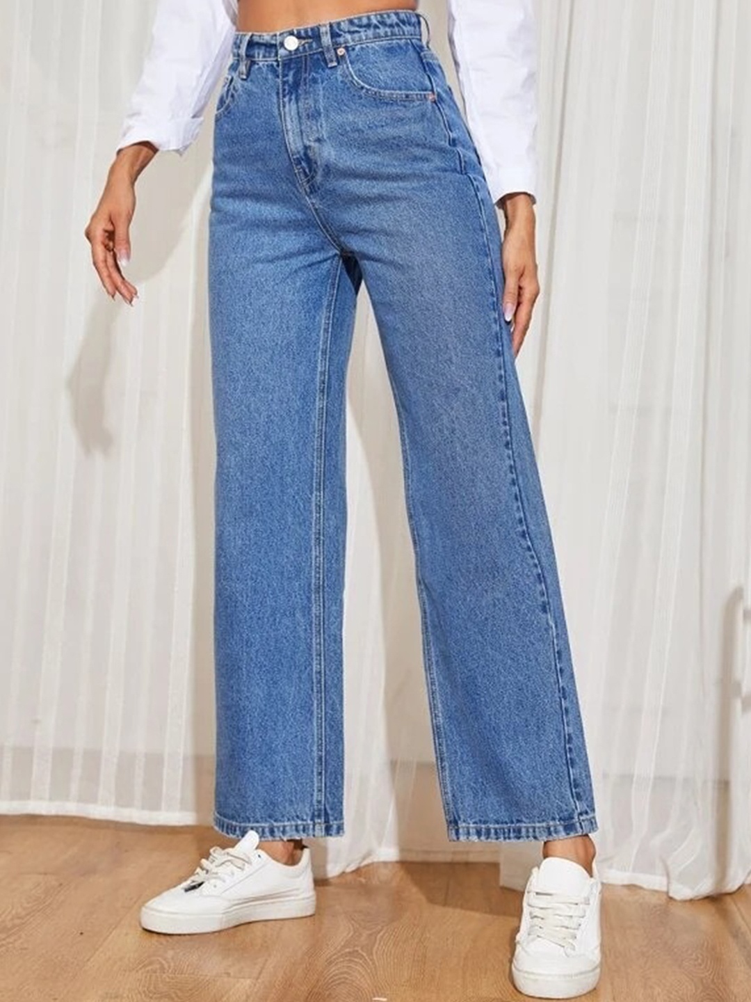 

Kotty Women Blue Flared High-Rise Jeans