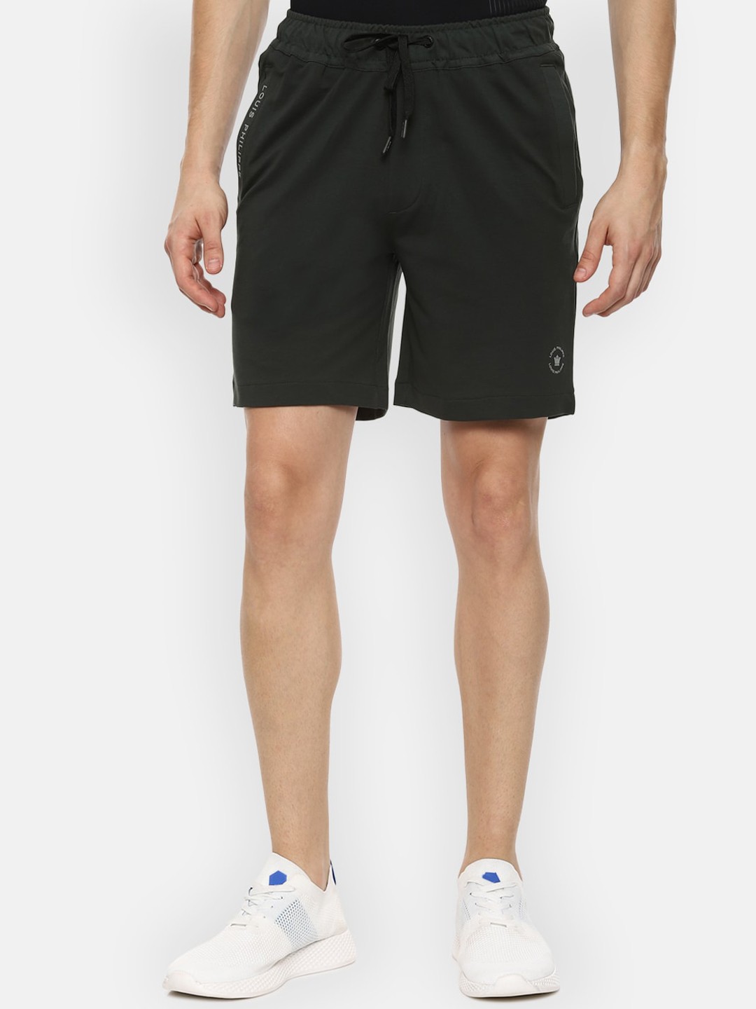 

Louis Philippe ATHPLAY Men Grey Slim Fit Shorts