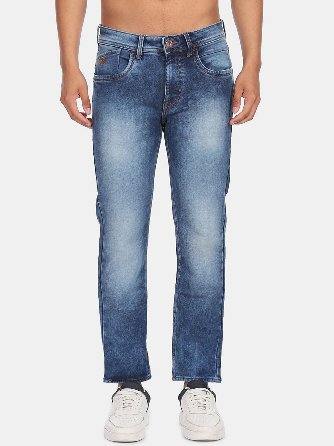 

Flying Machine Men Blue Slim Fit Heavy Fade Jeans