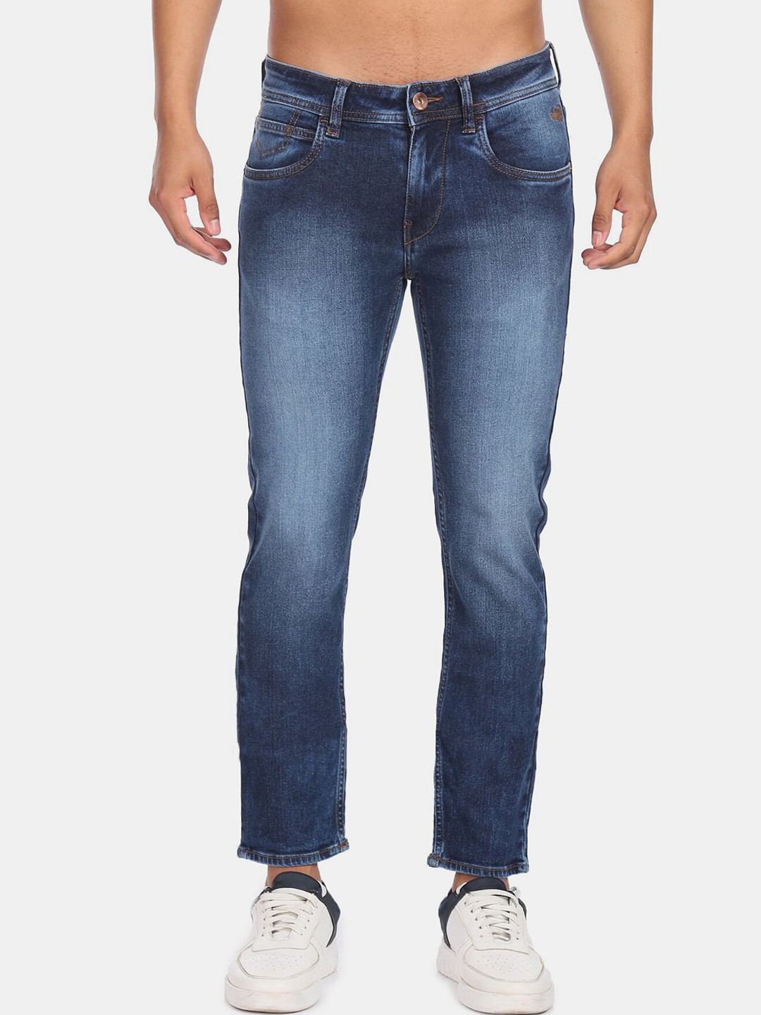 

Flying Machine Men Blue Slim Fit Heavy Fade Jeans