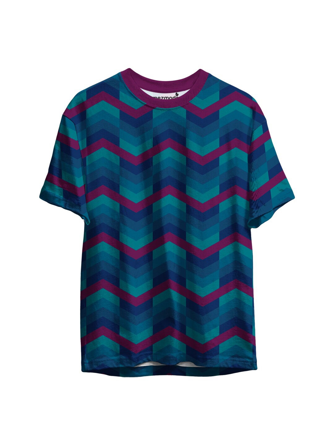 

mezmoda Boys Blue & Violet Graphic Printed T-shirt