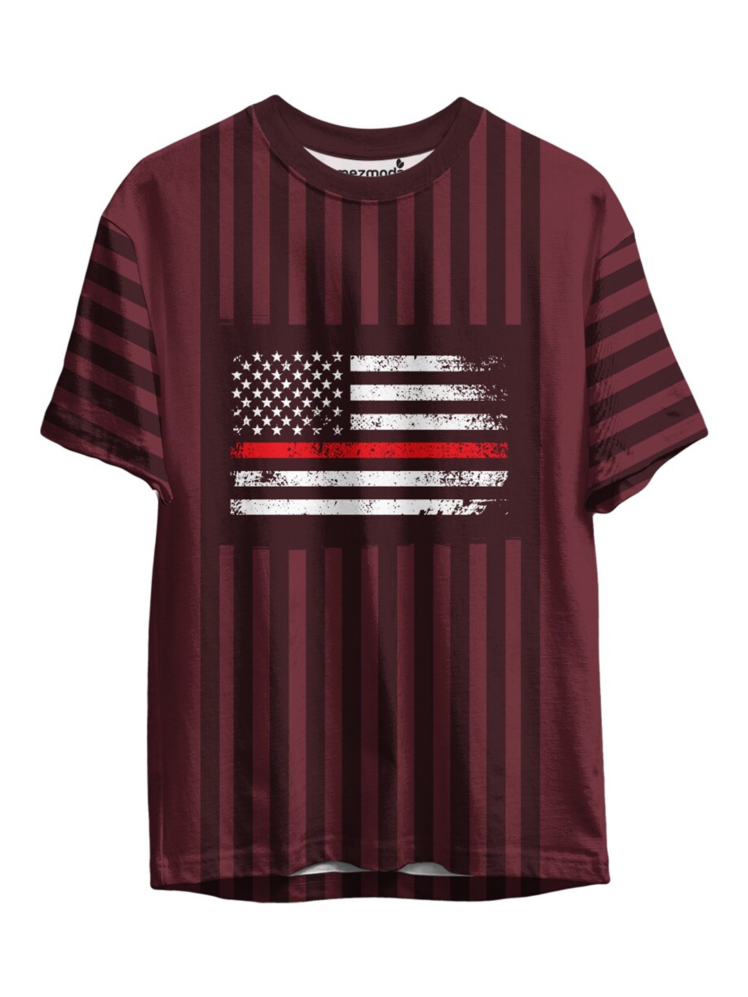 

mezmoda Boys Brown Striped T-shirt