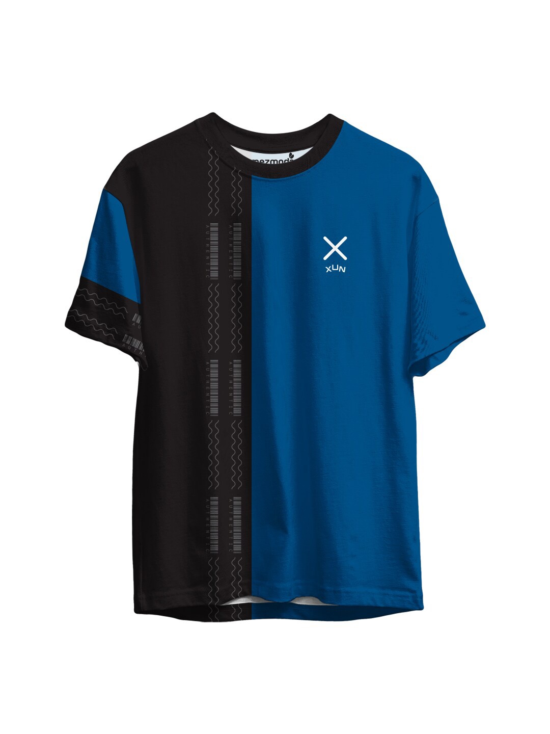 

mezmoda Boys Blue & Black Colourblocked T-shirt