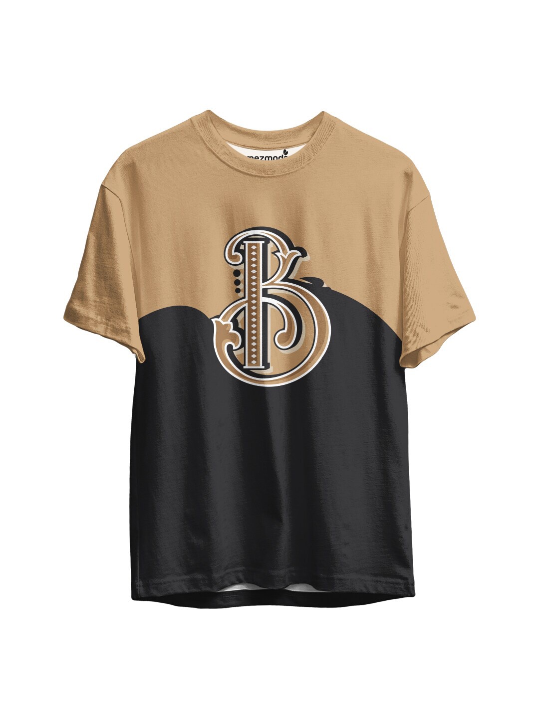 

mezmoda Boys Beige & Black Colourblocked T-shirt