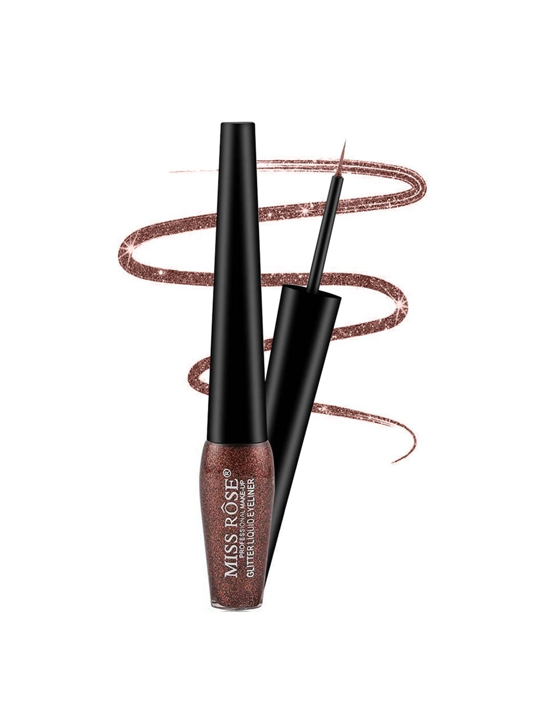

MISS ROSE Professional Glitter Liquid Eye Liner 7402-042 10, Brown