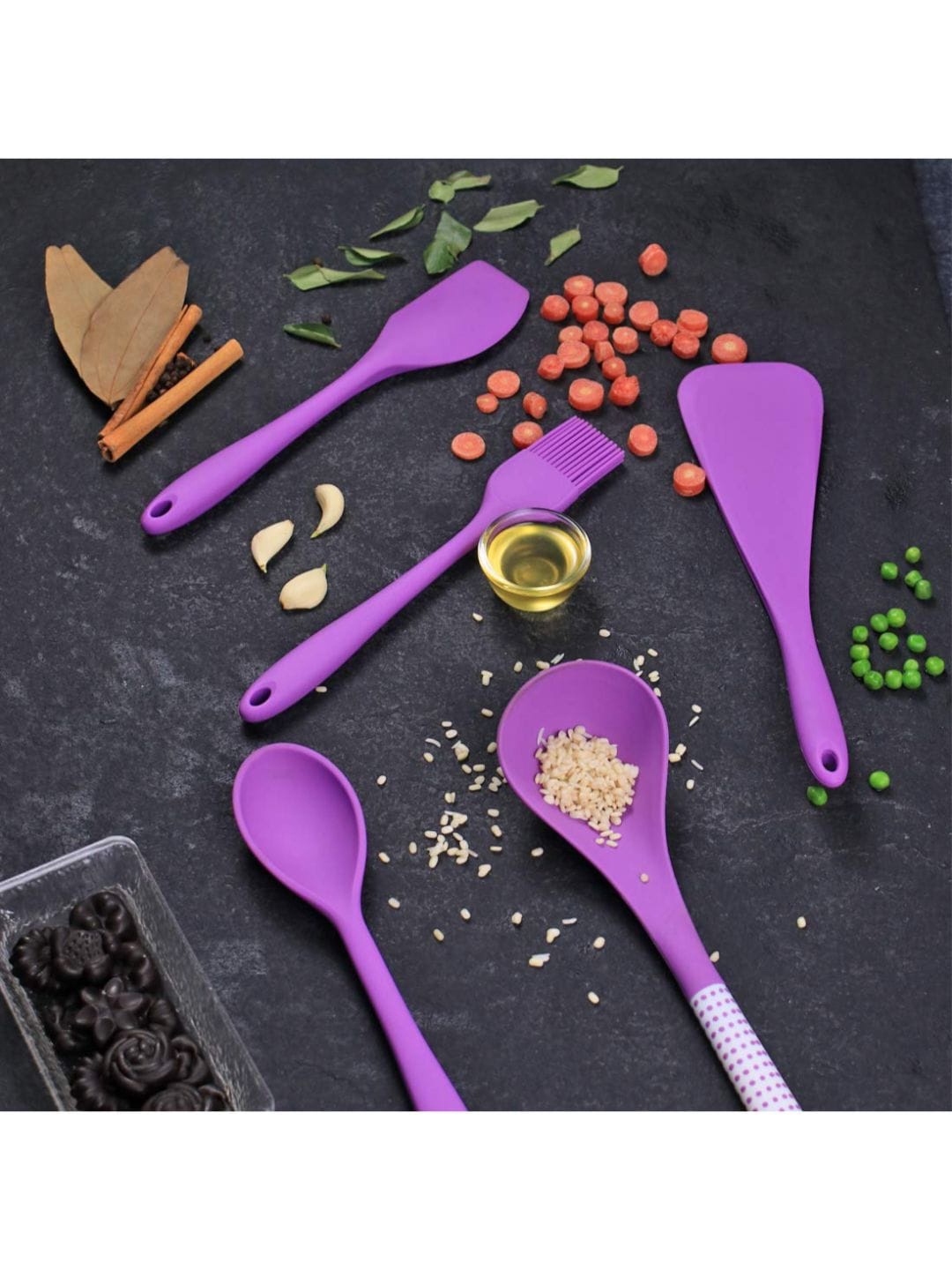 

Wonderchef Purple Solid Waterstone Silicone Spatula