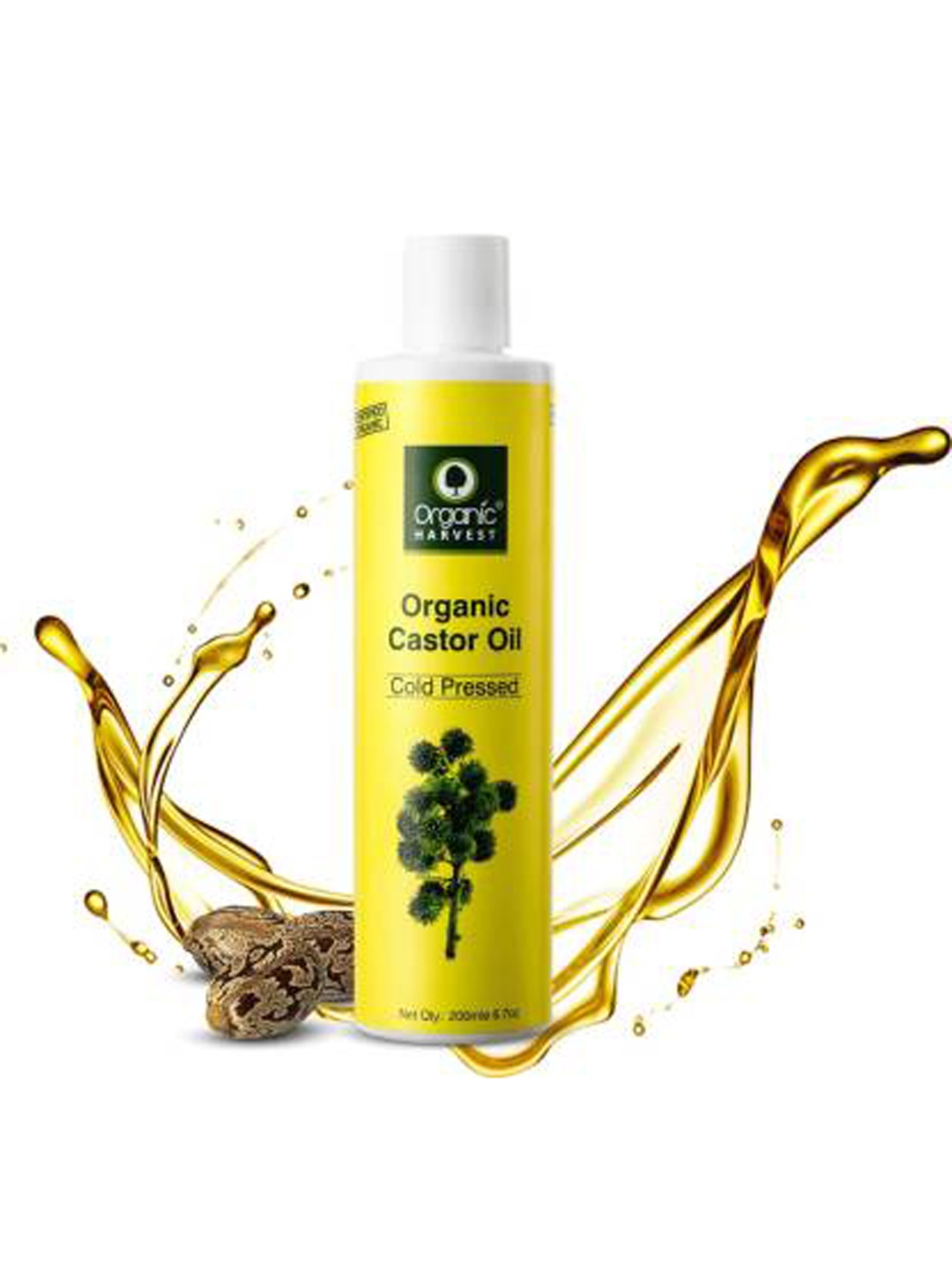 

Organic Harvest Cold Pressed Castor Oil - 200 ml, Multi