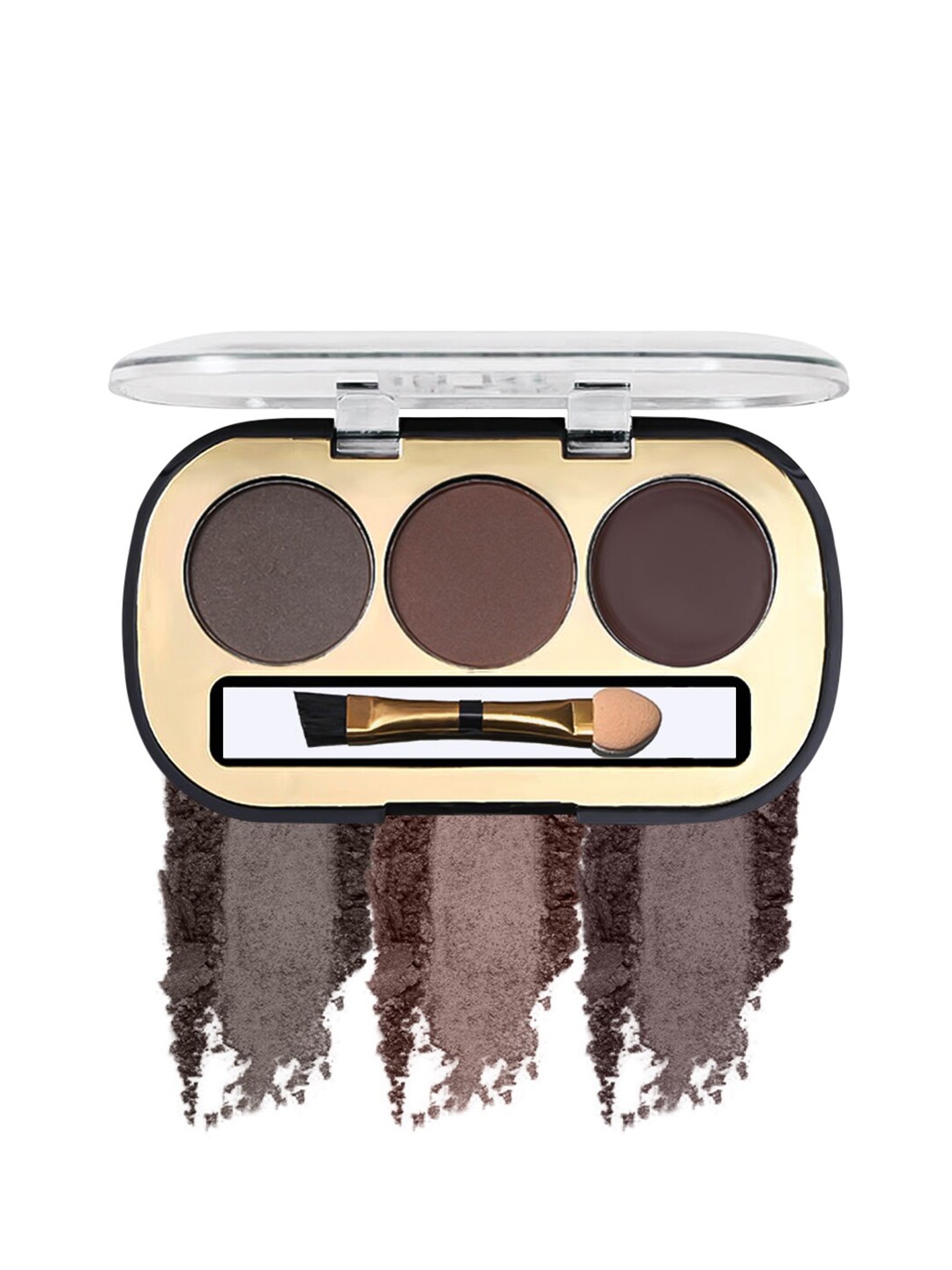 

Miss Rose Black & Brown 3 Color Eye Brow Cake 04-Black