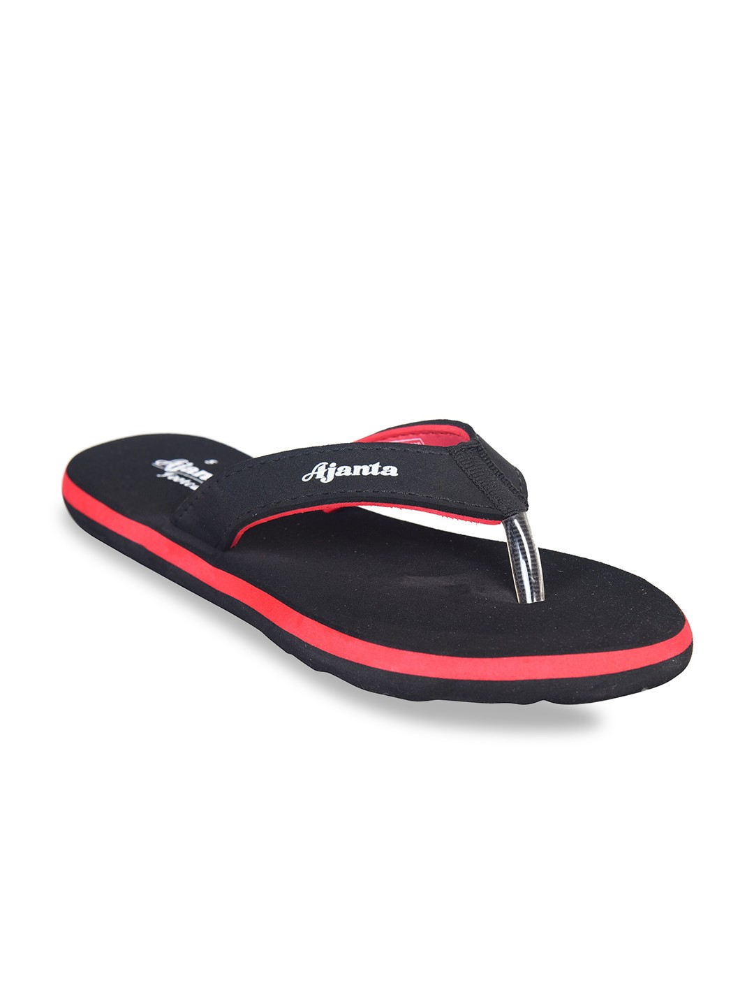 

IMPAKTO Women Black & Pink Solid Slip-On