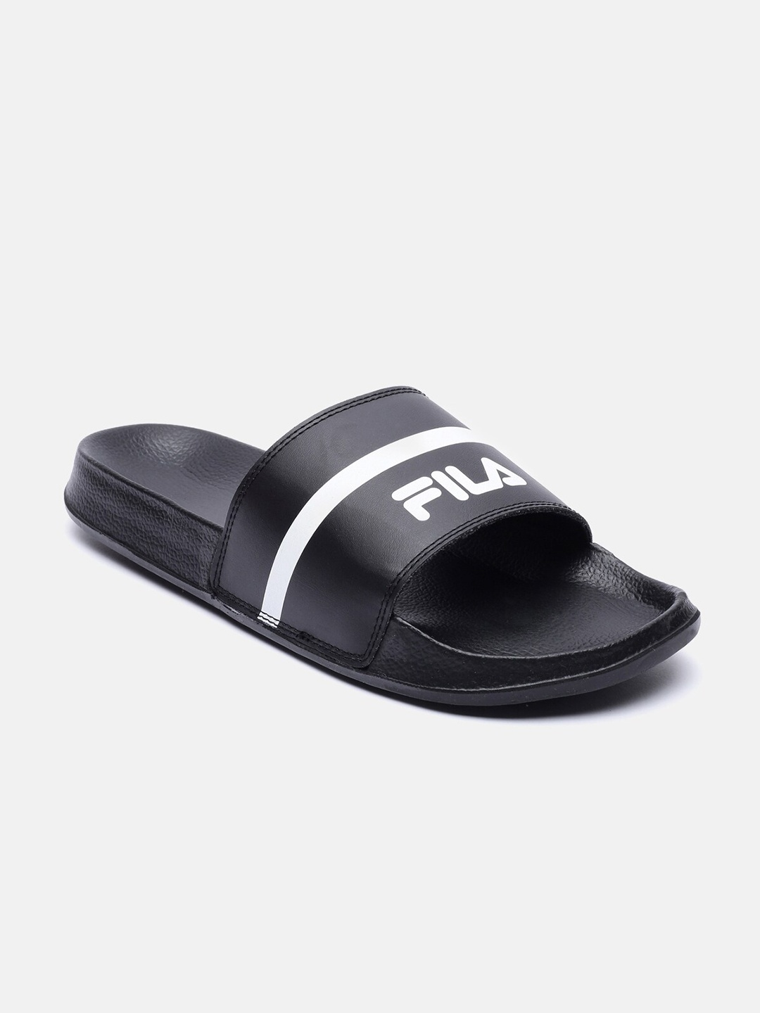 

FILA Men BARKON Printed Rubber Sliders, Black