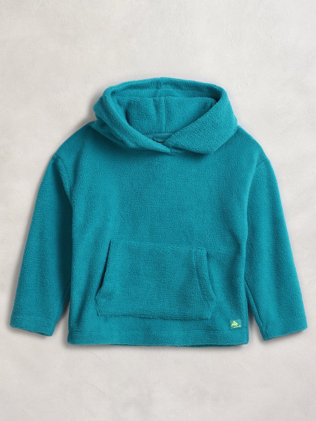 

Cherry Crumble Unisex Kids Teal Green Hooded Sweatshirt