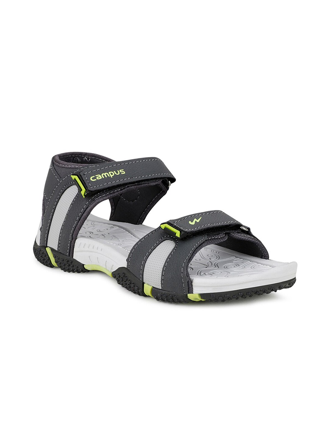 

Campus Kids Grey Printed Sports Sandals