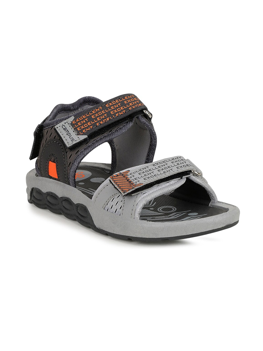 

CAMPUS Kids Grey & Orange Sports Sandal