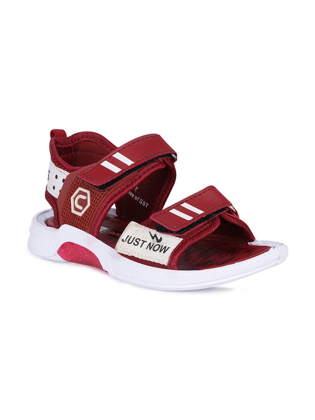

Campus Kids Maroon & White Comfort Sandals