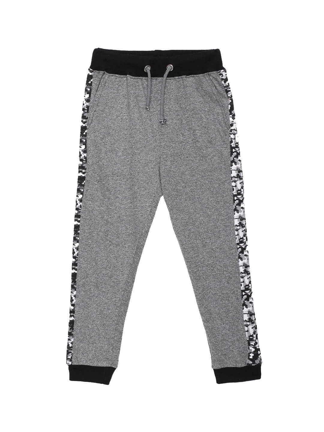 

UNDER FOURTEEN ONLY Boys Grey Slim Fit Cotton Joggers Trousers