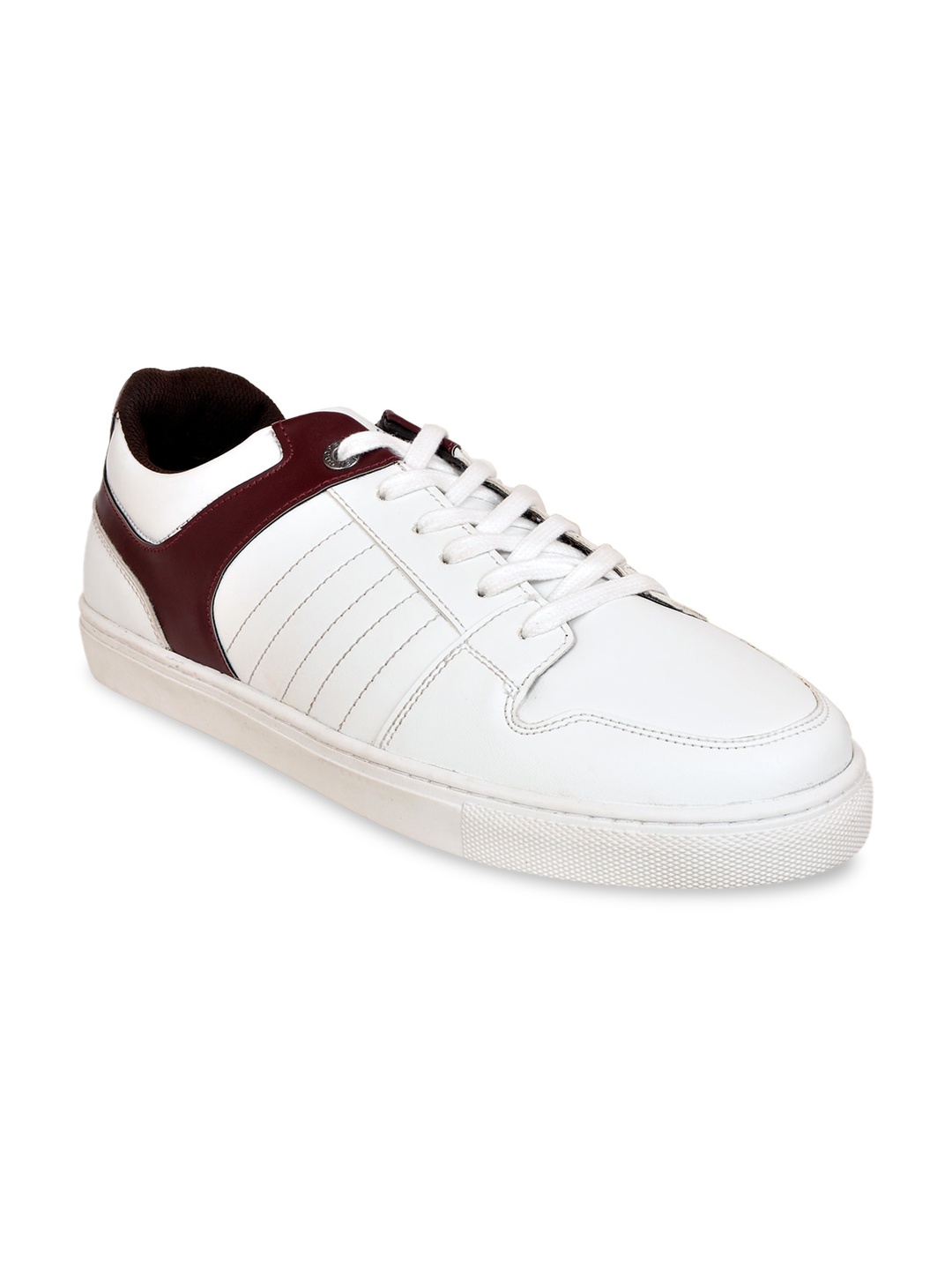 

Allen Cooper Men White Colourblocked PU Sneakers