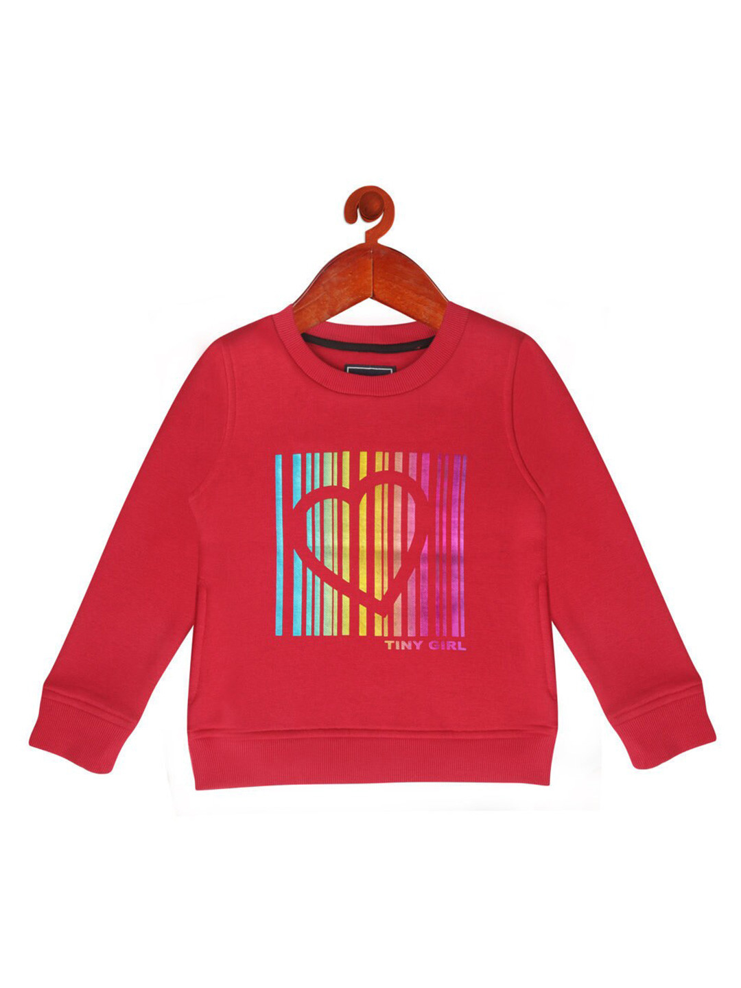 

Tiny Girl Girls Maroon Printed Sweatshirt