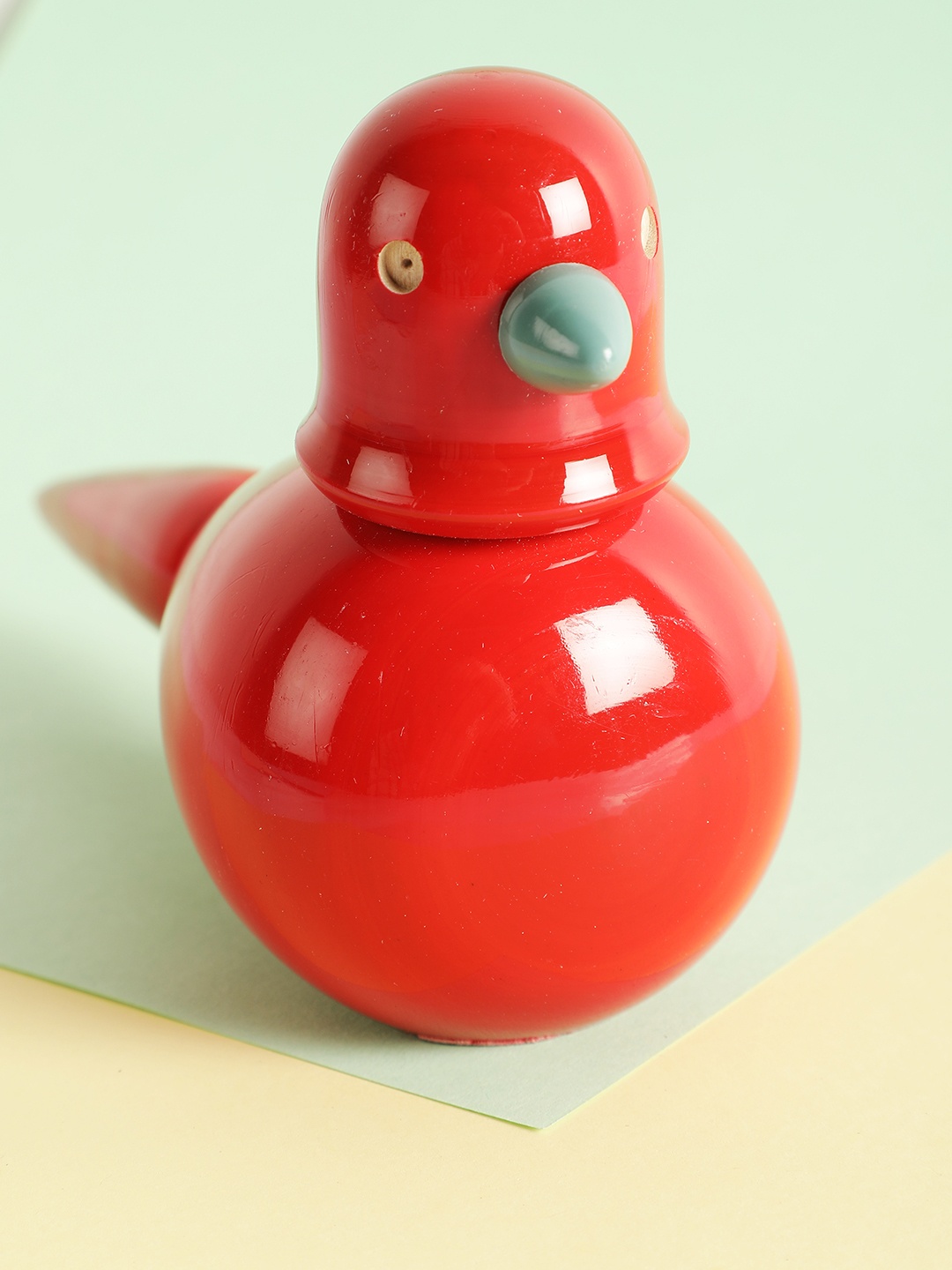 

NURTURE INDIA Red Wooden Bird Figure