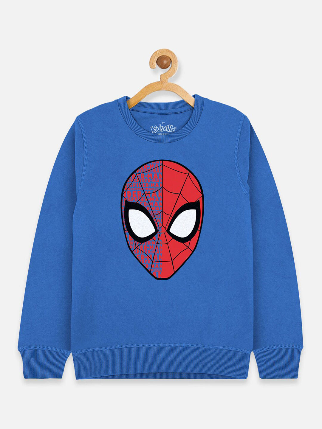 

Kids Ville Boys Blue Spiderman Printed Sweatshirt