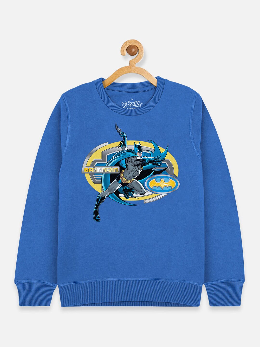 

Kids Ville Boys Blue Batman Printed Sweatshirt