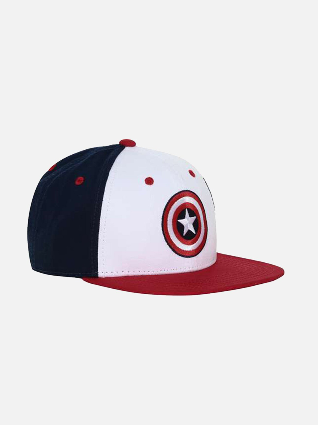 

Kids Ville Boys White & Navy Blue Avengers Embroidered Pure Cotton Baseball Cap, Pink