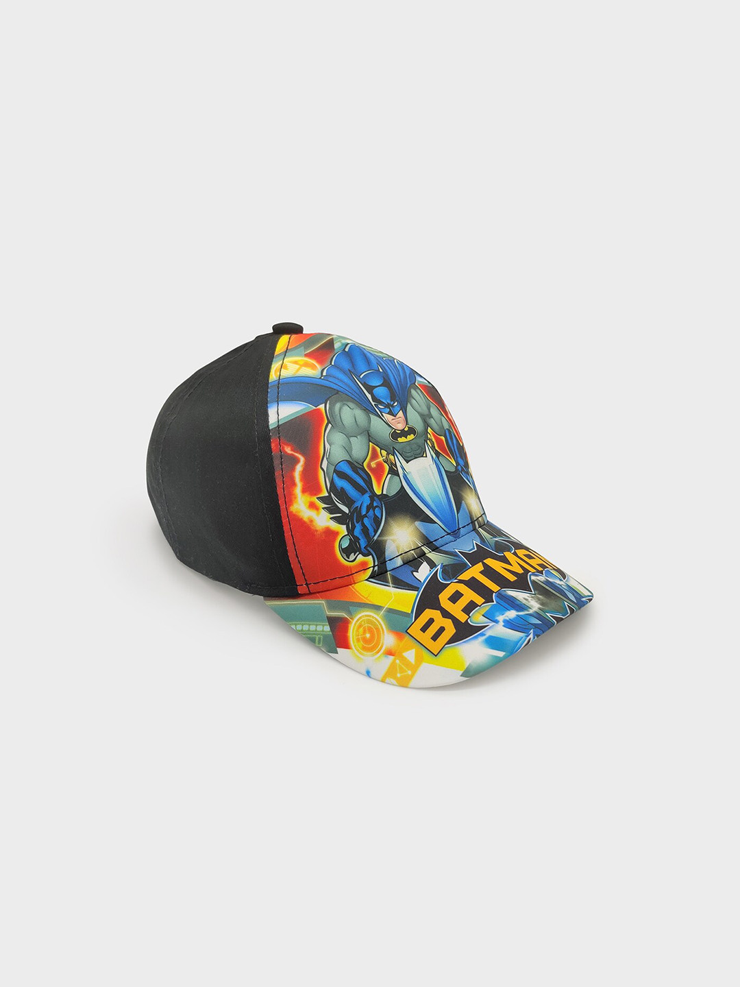 

Kids Ville Boys Black & Blue Batman Printed Baseball Cap