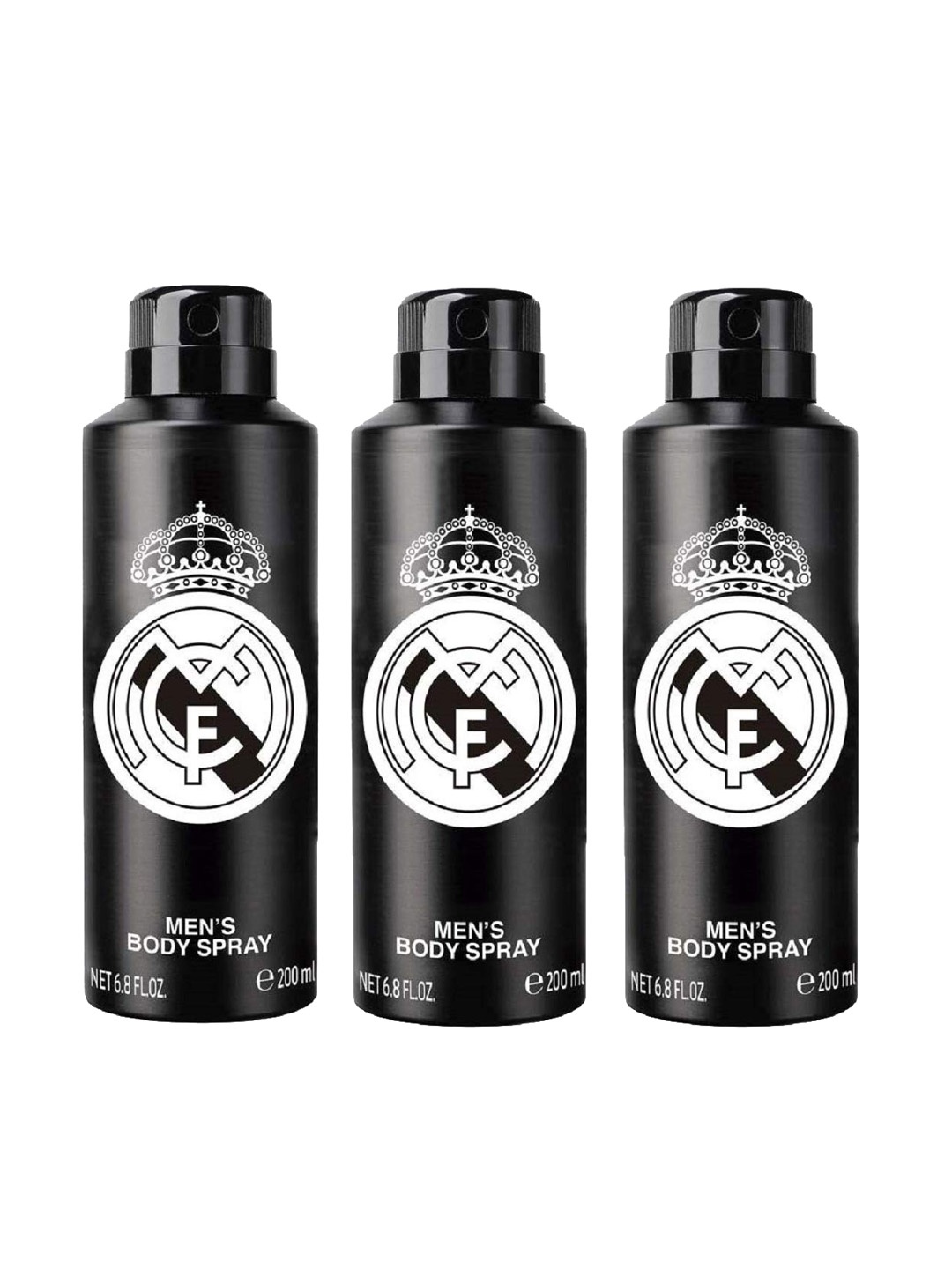 

Real Madrid Pack Of 3 Deodorant 600ml, Black