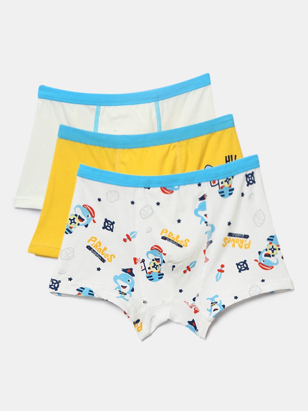 

Hopscotch Boys Pack Of 3 Assorted Printed Basic Briefs