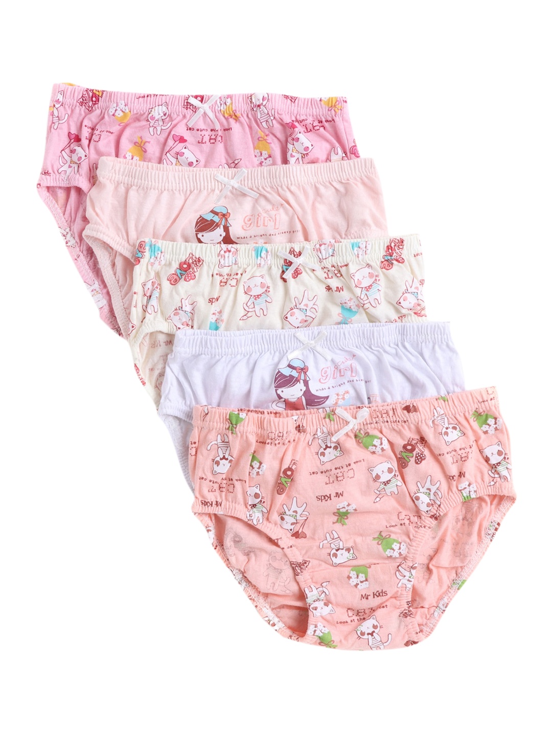 

Hopscotch Girls Pack Of 5 Assorted Cotton Briefs