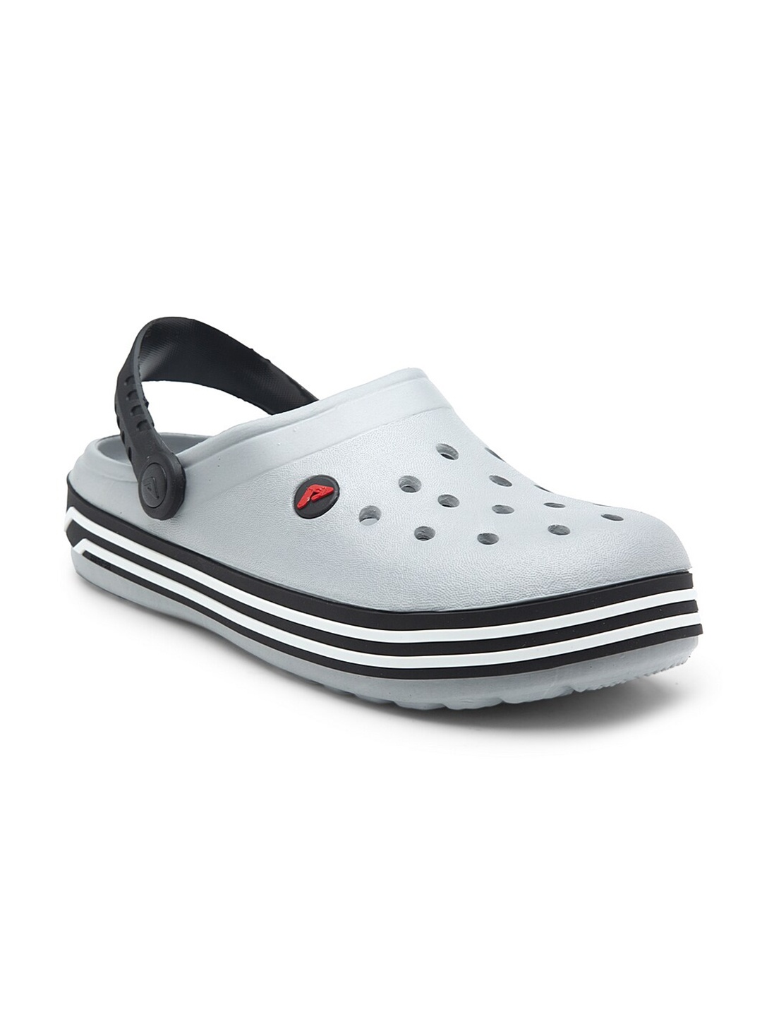 

Adda Men Grey Solid Clogs