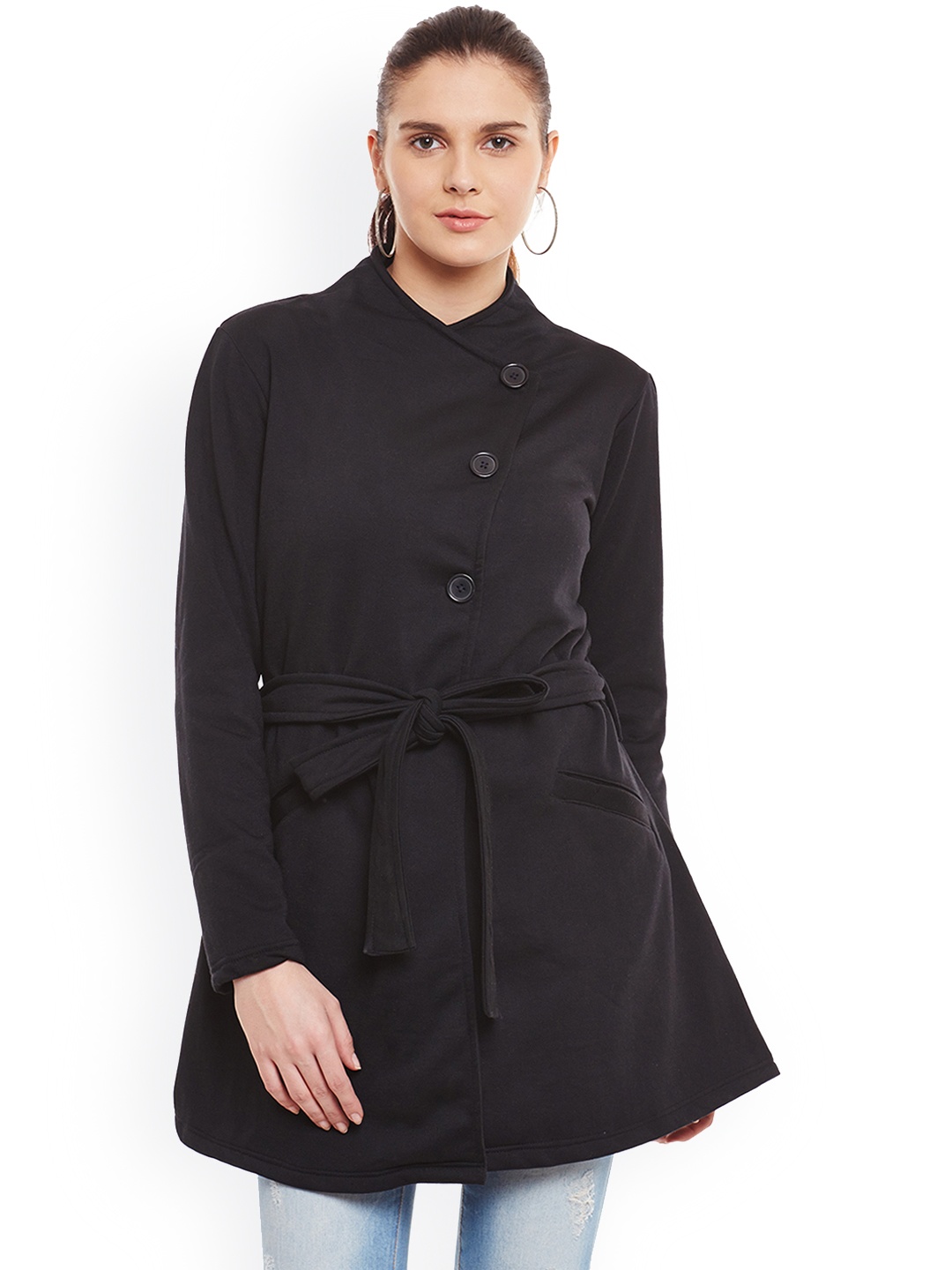 

Belle Fille Black Standard Fit Overcoat