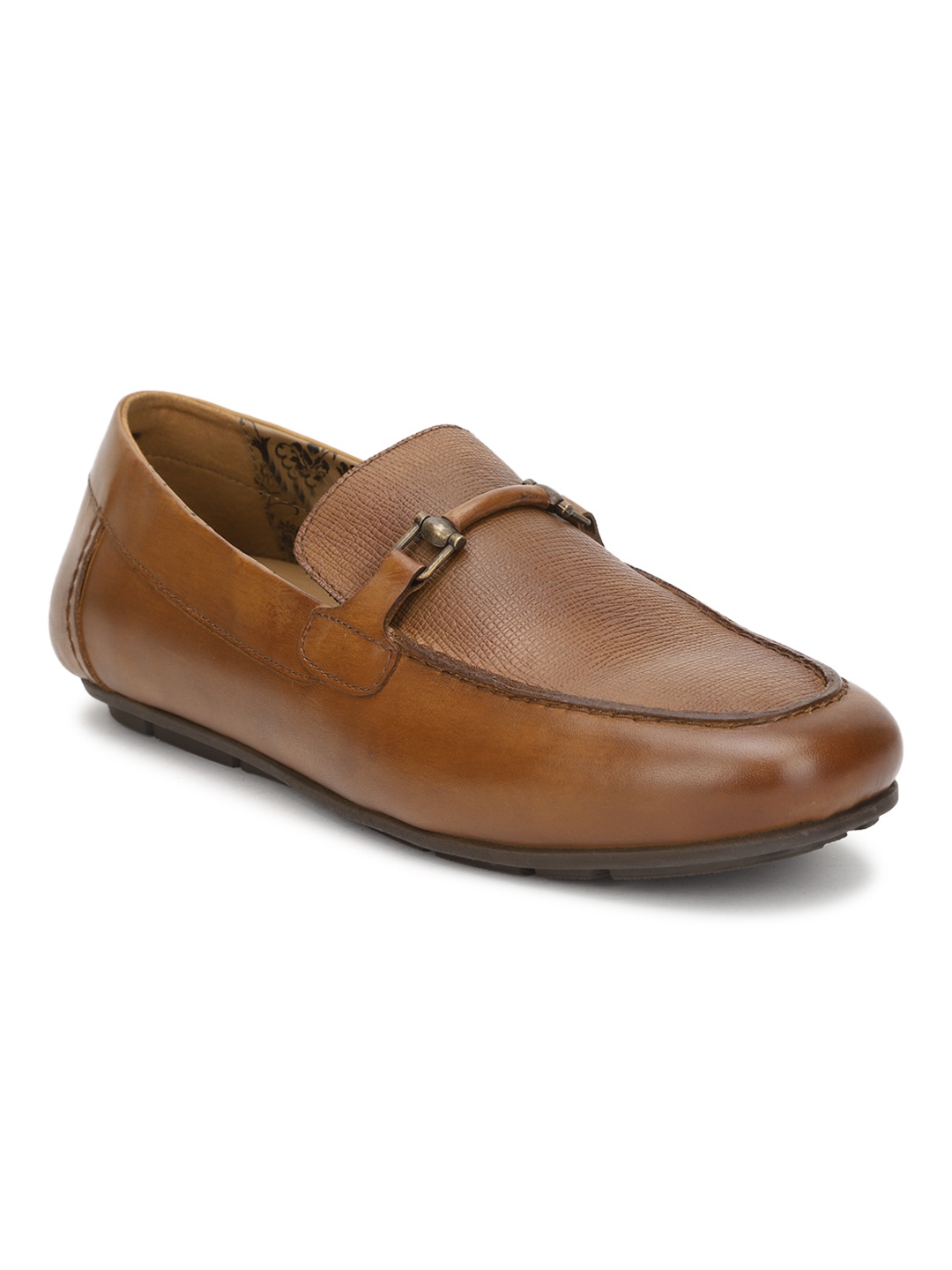 

Van Heusen Men Brown Leather Loafers